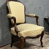 Series of 4 Napoleon III period armchairs in mahogany circa 1850