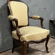 Series of 4 Napoleon III period armchairs in mahogany circa 1850