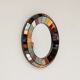 Enamel mirror, anonymous creation signed "Freedom" and numbered.
