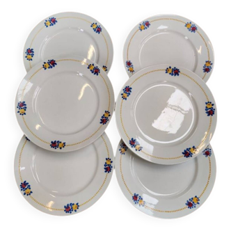 Ensemble 6 assiettes plates villeroy et boch