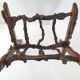Vintage brutalist magazine rack 1970 wood & vine branch 70s 1970s year