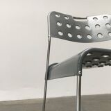 Omkstack Postmodern Chair from the vintage space age by Rodney Kinsman for Bieffeplast