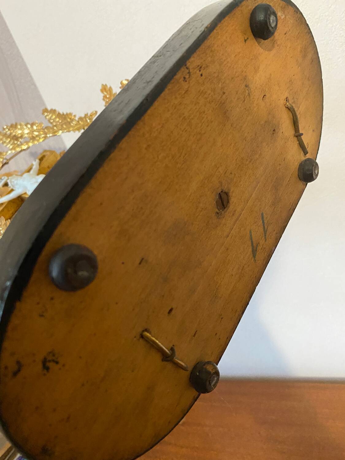 Crucifix under globe