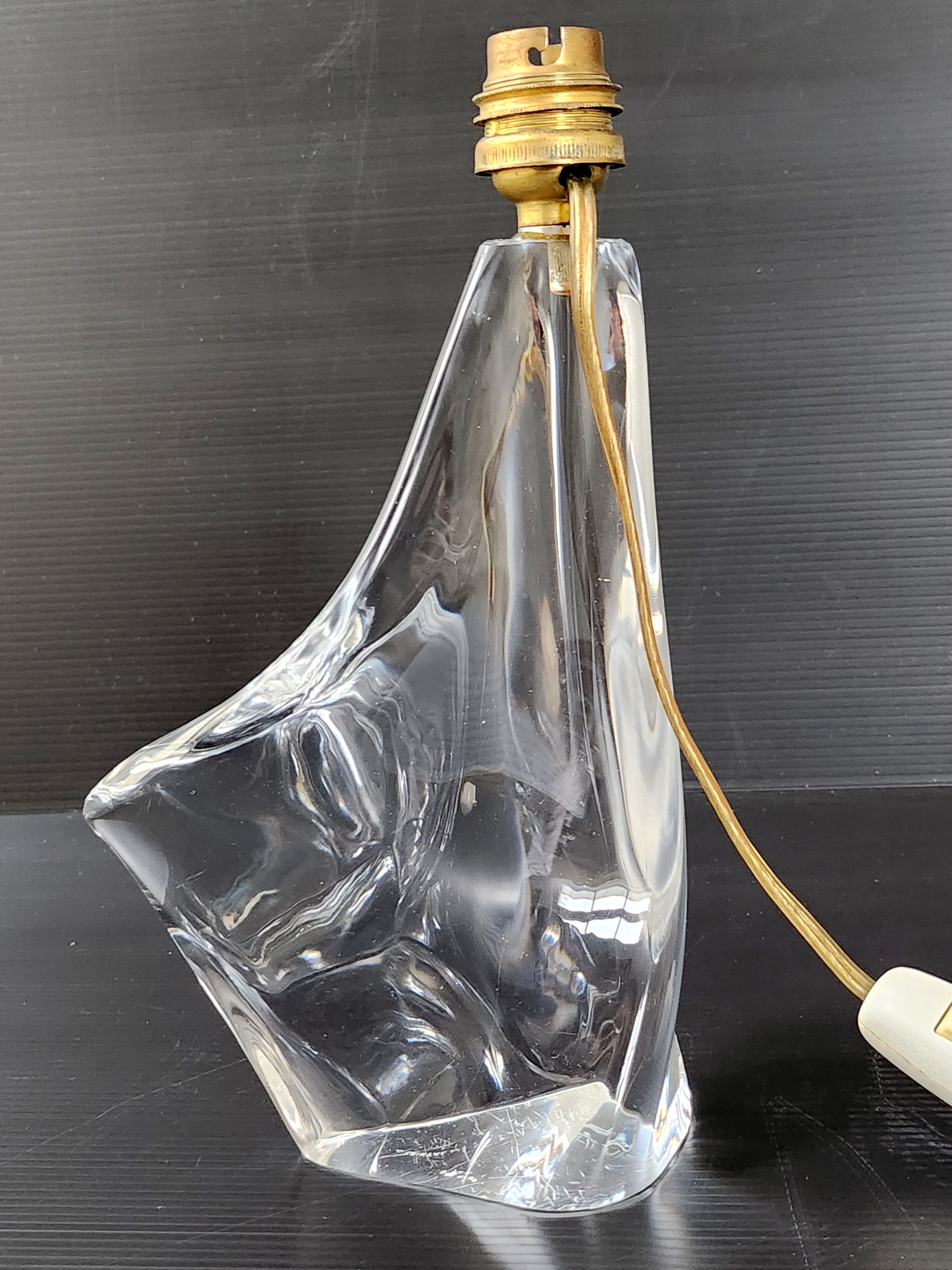 Vintage crystal lamp foot 1950
