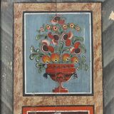 Folk art painted bridal wardrobe