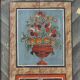 Folk art painted bridal wardrobe
