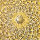 Vintage Pressed Glass Platter: Mid-Century Serving Large Plate, Italy 1970s