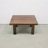 sturdy square vintage wenge coffee table