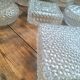 Set of 8 vintage ceiling lights, antique light fixtures, wall lights