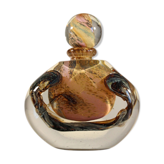 Glass solifleur vase by Jean-Claude Novaro