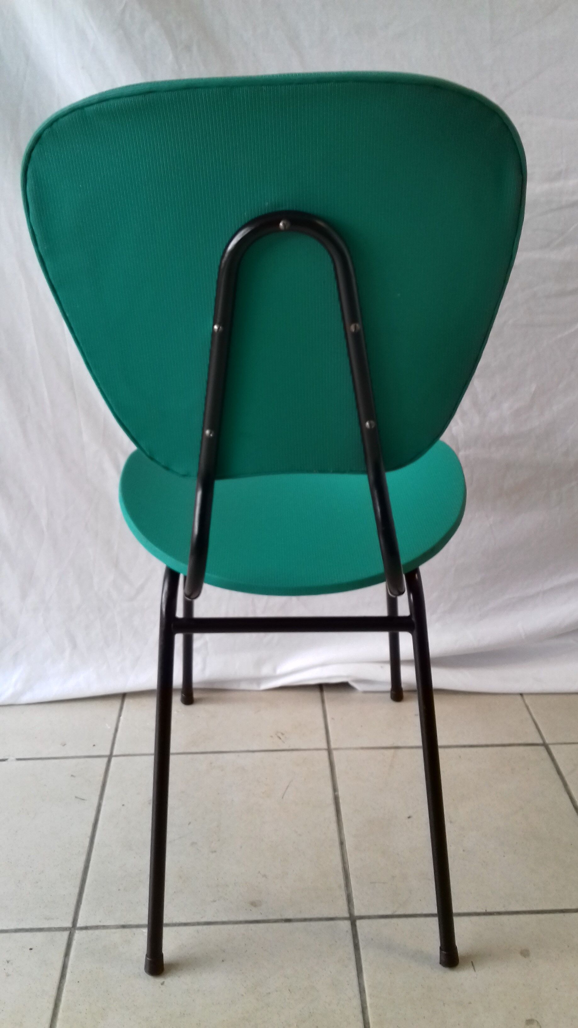 Colorful vinyl vintage chairs