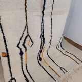 Handmade Moroccan Berber rug 202 X 147 CM