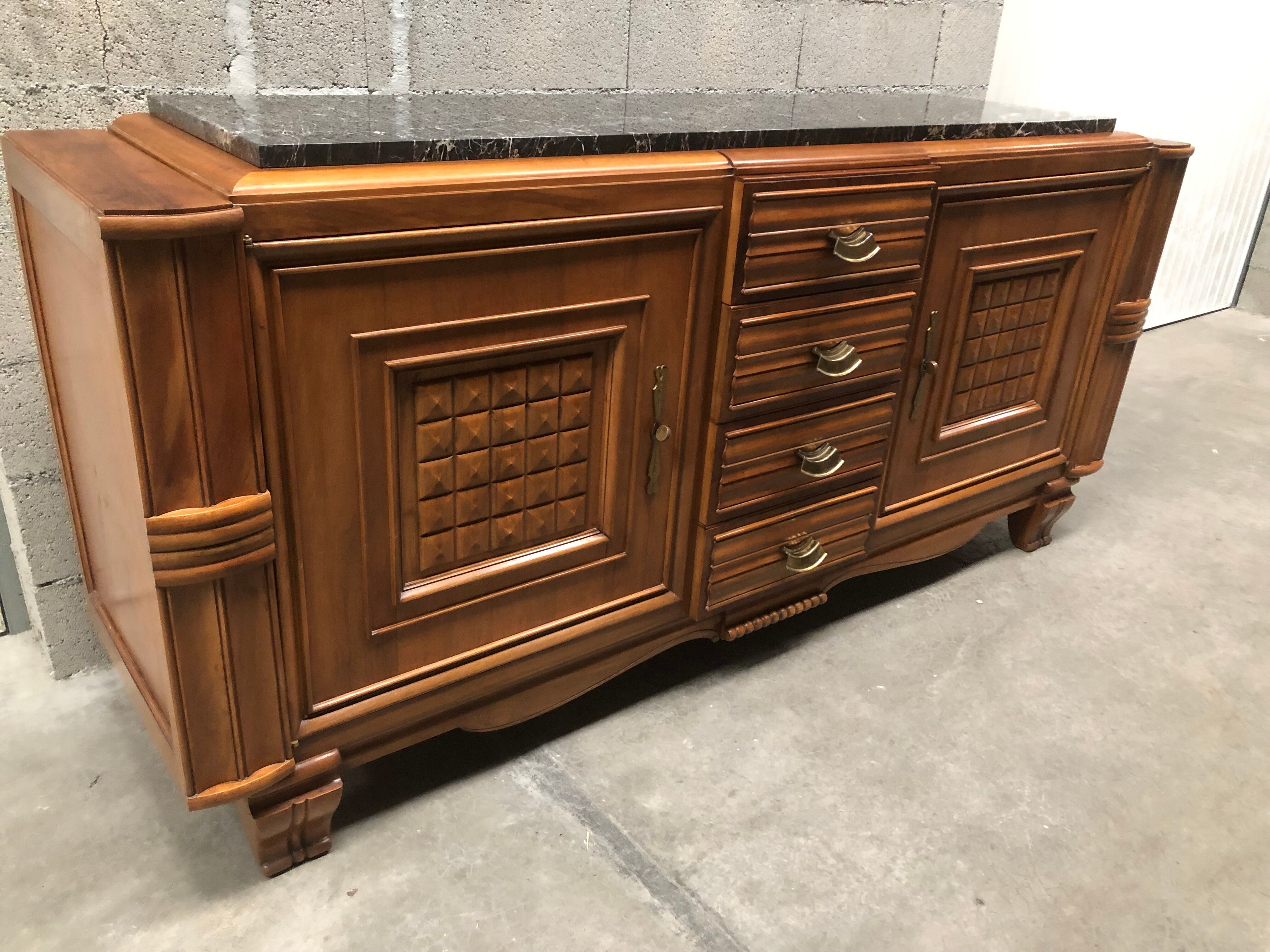 Vintage brutalist style sideboard 1950