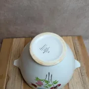 Antique ironstone soup tureen Digoin Sarreguemines – Poupette model – Vintage