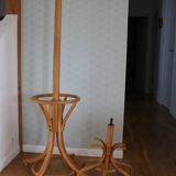 Portemanteau porte-parapluie BAUMANN clair tête olive