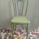 English green bistro chair