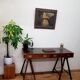 Bureau style marin en bois d'acajou