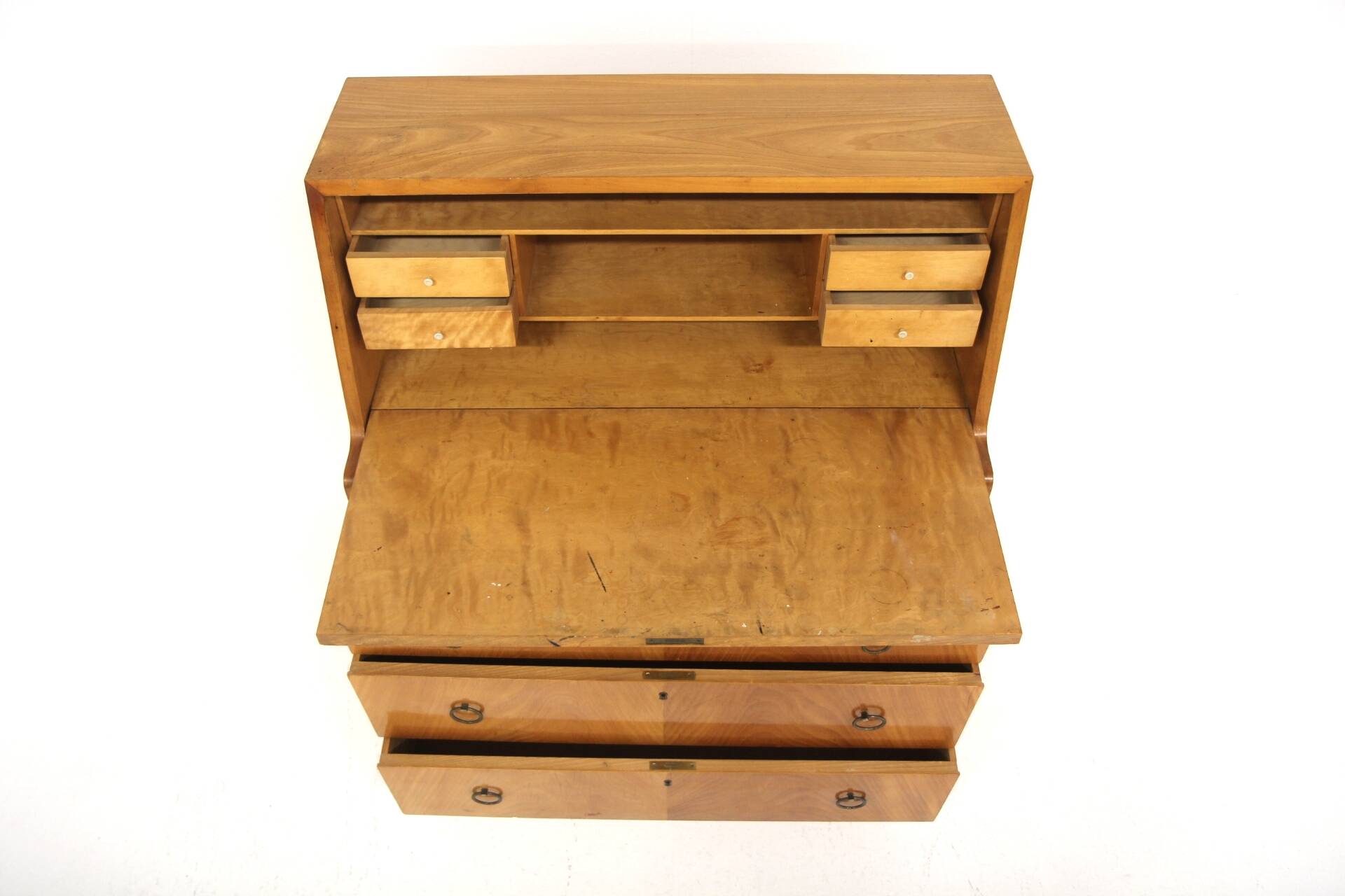 Scandinavian elm secretary, Swedish modern, Sweden, 1940