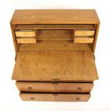 Secrétaire scandinave en orme, Swedish modern, Suède, 1940