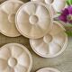 Set of 6 vintage pink oyster plates Digoin Sarreguemines