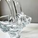Large basket or fruit bowl in crystal Art Vannes France