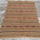 Handmade biker kilim rug in pure wool - 185x115cm