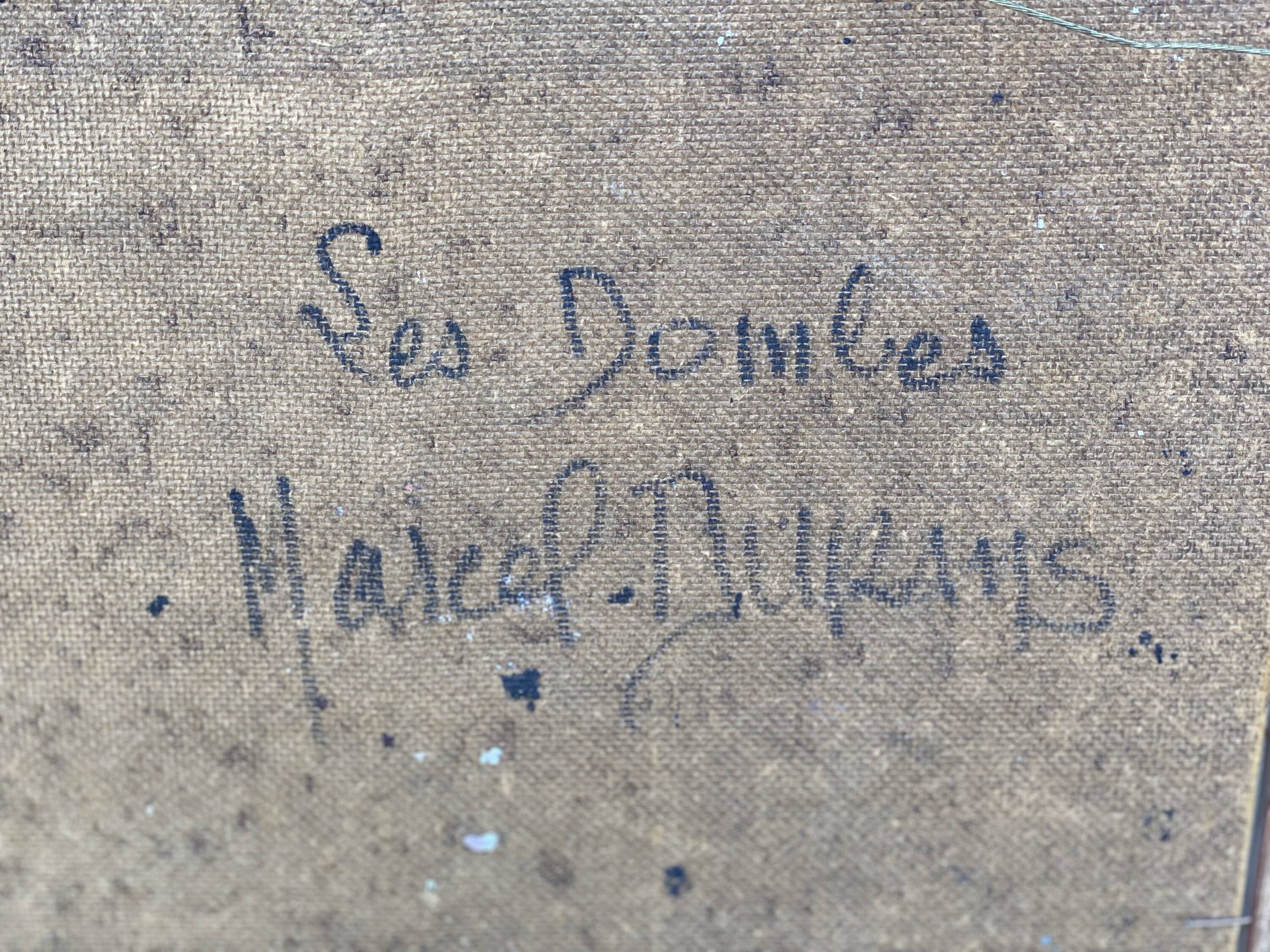 Painting by Marcel DURANS, light effect in Les Dombes (Ain)