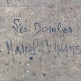 Painting by Marcel DURANS, light effect in Les Dombes (Ain)