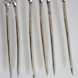 Flower, removable ashtrays and spades, iconic object 70s, silver bronze signed eLeCe Lisboa