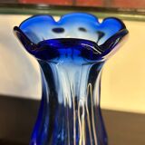 Murano cobalt blue vase from the 60s