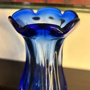Murano cobalt blue vase from the 60s