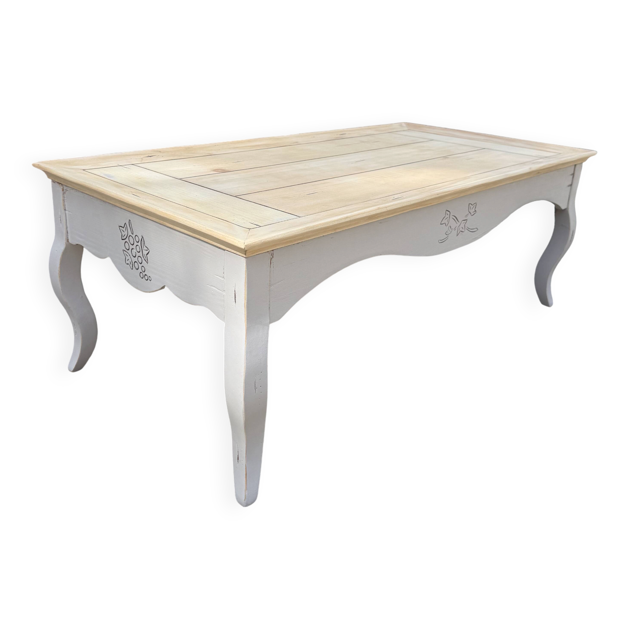 Table basse bois ancienne rénovée