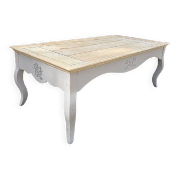 Renovated antique wooden coffee table