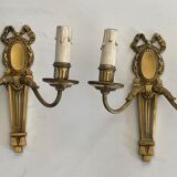 Paire d’appliques en bronze doré circa 1910