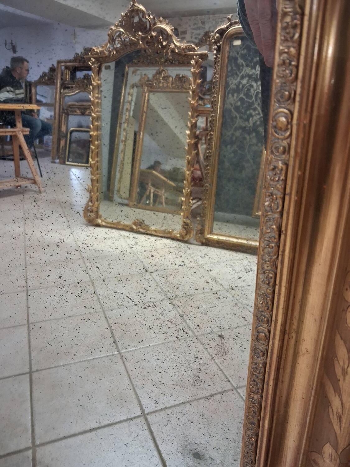 Louis Philippe period mirror 132 x 97