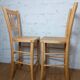 Paire de chaises bistrot hautes années 50
