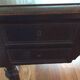 Large flat desk Louis Philippe in blackened wood