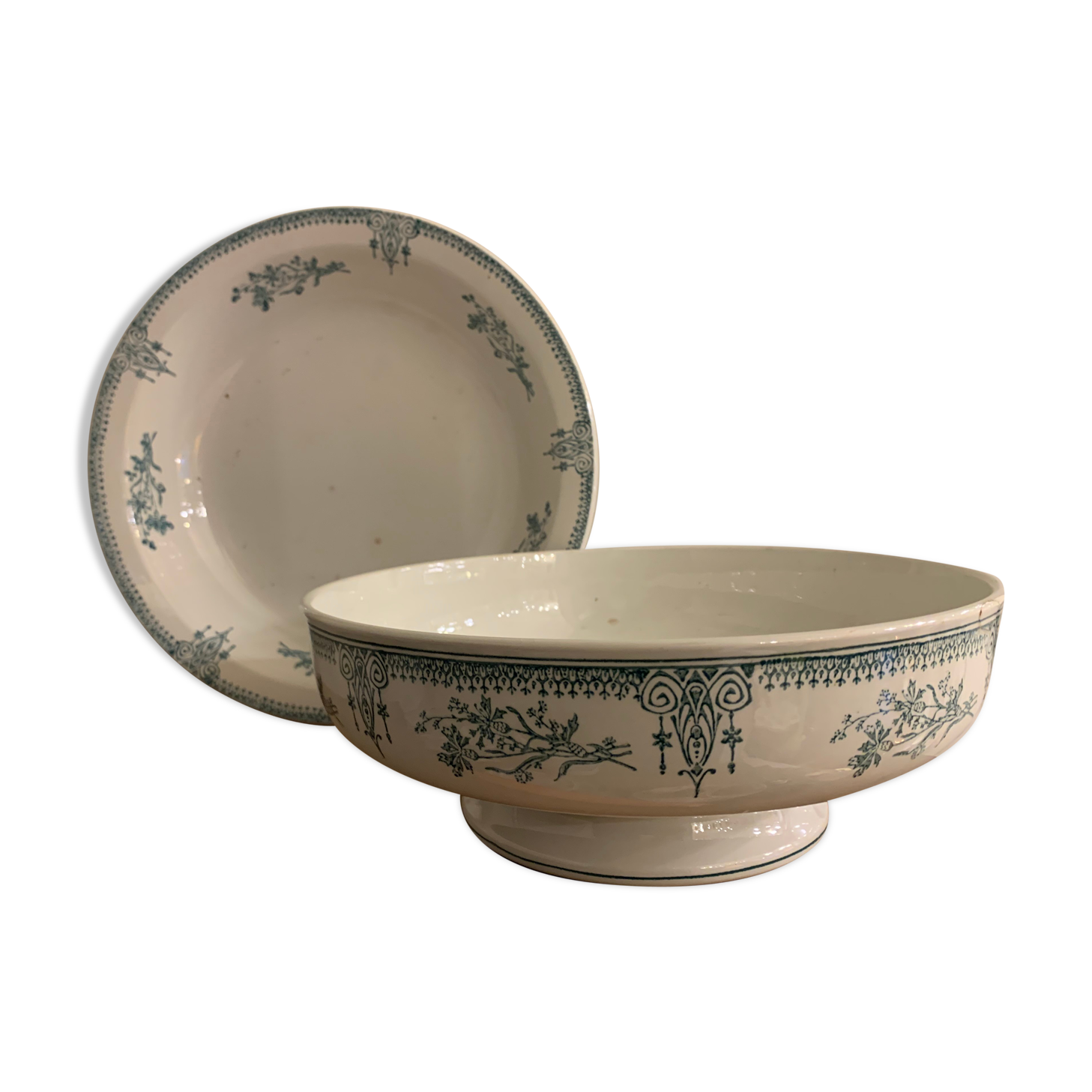 2 art deco dishes Saint Amand