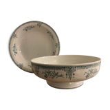 2 art deco dishes Saint Amand