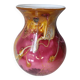 Glass vase - signed - gold leaf - Art Nouveau influence