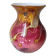 Glass vase - signed - gold leaf - Art Nouveau influence