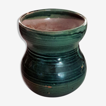Vase céramique vert  malachite du Zaïre
