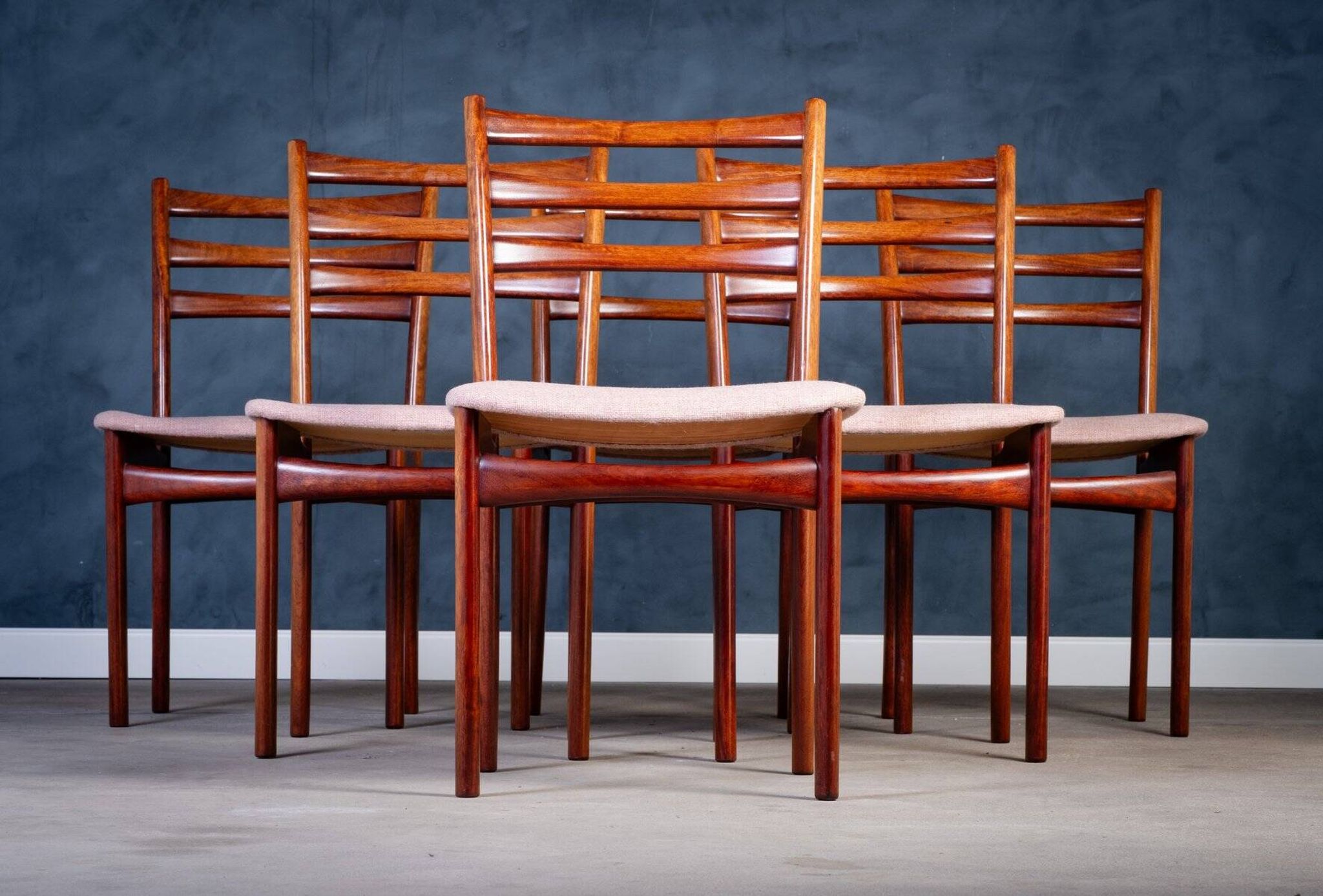 Vintage Mahogany Dining Chairs by Skovby Møbelfabrik, 1970s, Set of 6
