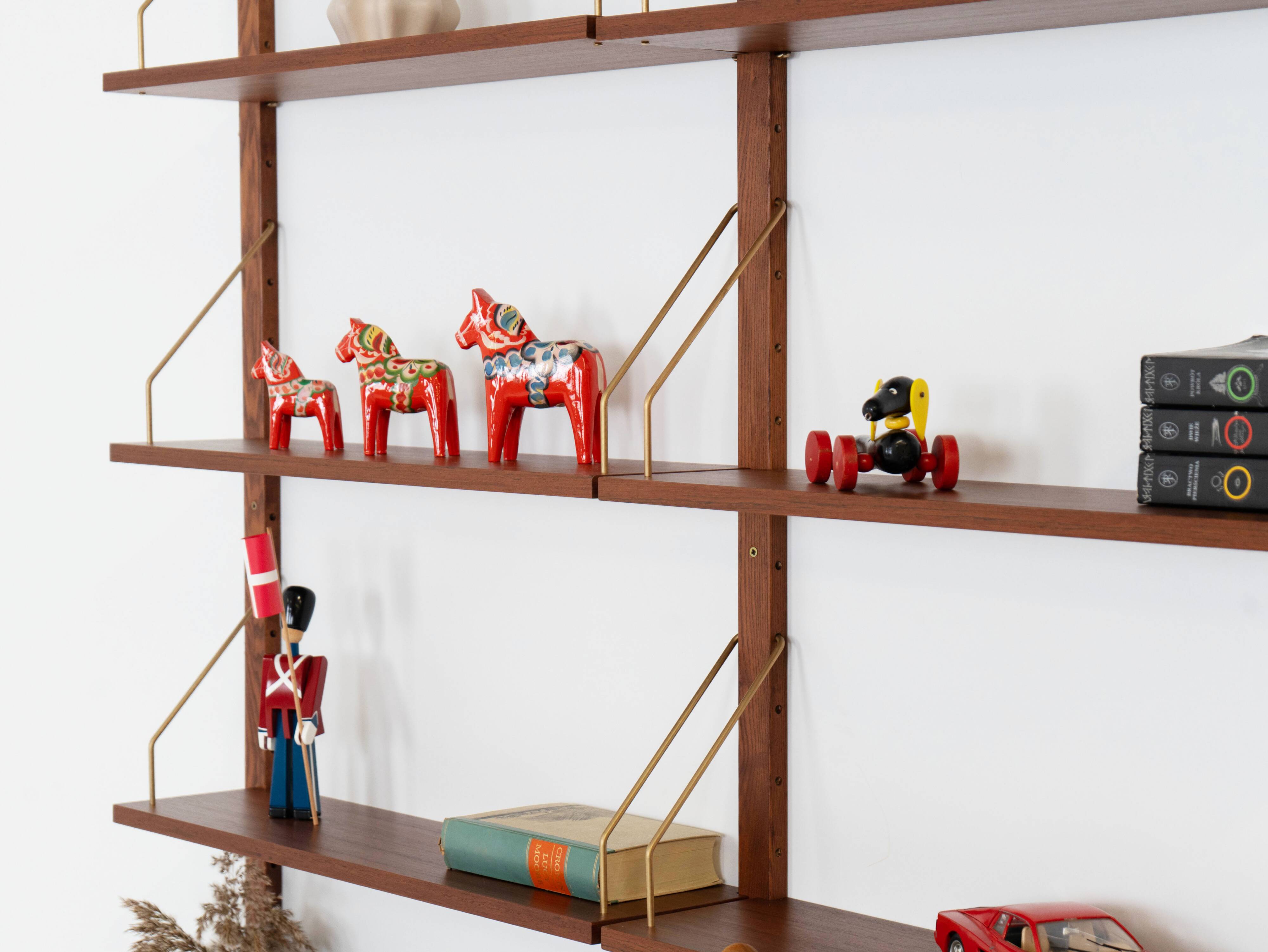 Teak modular shelving unit, Danish design, 1960s, made in Denmark