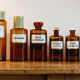 Set of 6 apothecary bottles, early twentieth century
