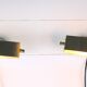 Pair of brass wall lights, Lita, France, 1970s
