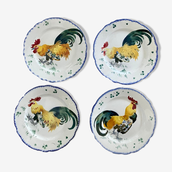 Plates plates model the roosters manufacture of luneville