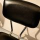 4 vintage chairs in black skai