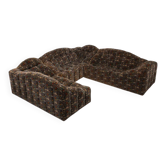 Rare modular sofa in Persian-inspired fabric