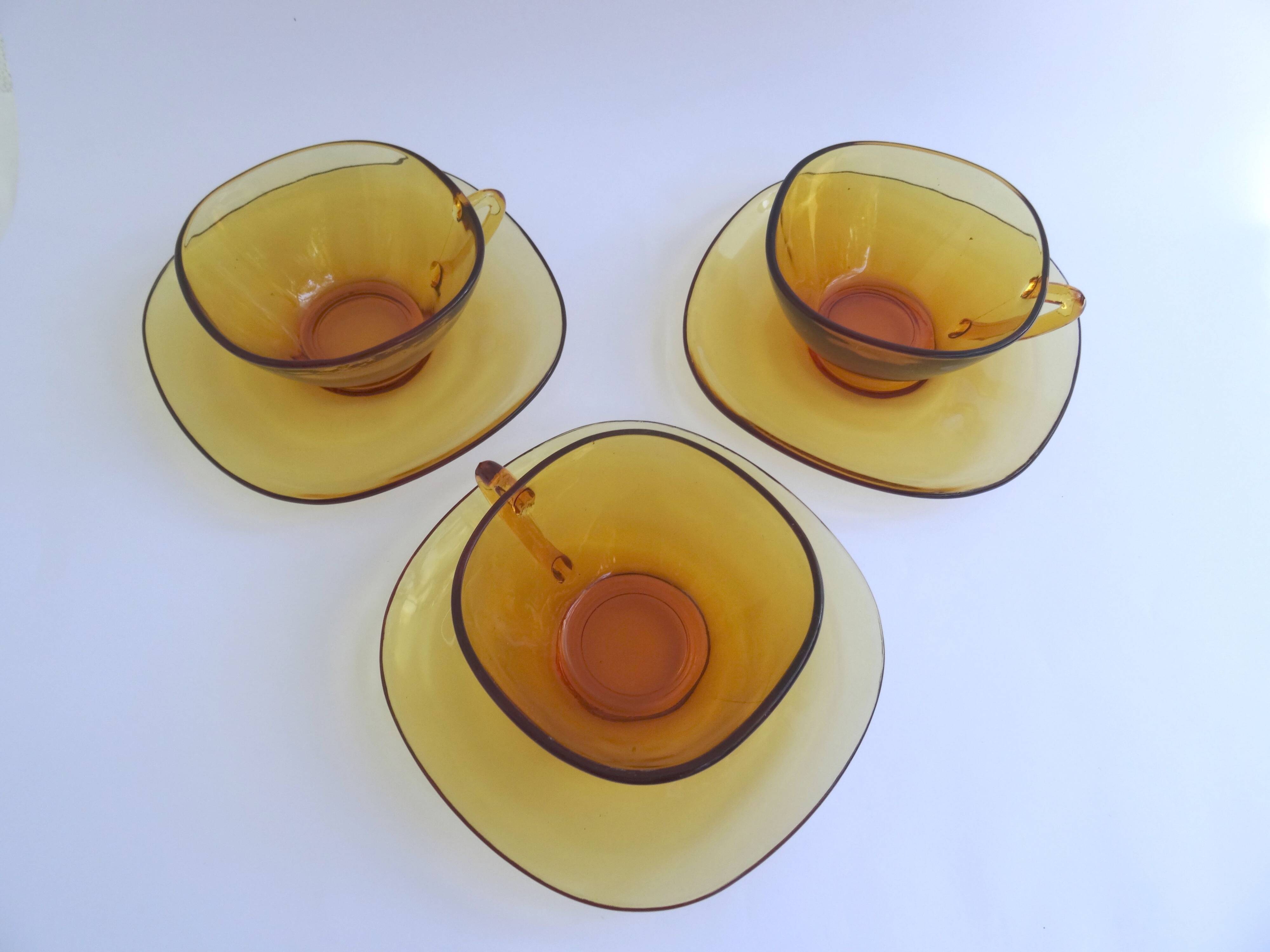 Vereco coffee cups with saucers